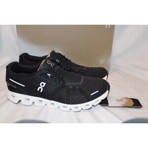 NIB ON CLOUD WOMEN'S CLOUD 5 RUNNING SHOES SNEAKERS BLACK WHITE 11 NIB